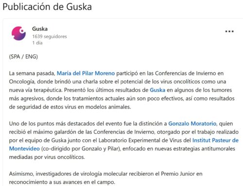 Pilar Moreno presentó en las Conferencias de Invierno una charla sobre el potencial de los virus oncolíticos como una nueva vía terapéutica