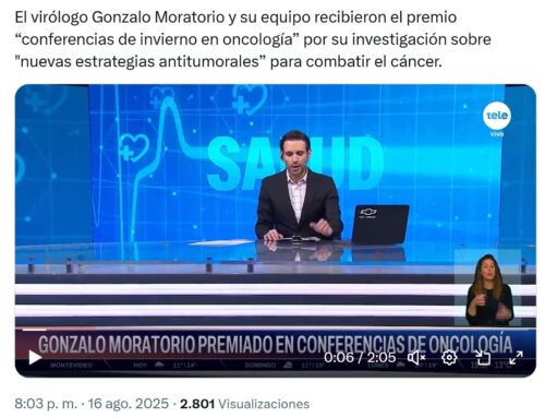 El virólogo Gonzalo Moratorio y su equipo recibieron el premio “Conferencias de Invierno en Oncología 2025”