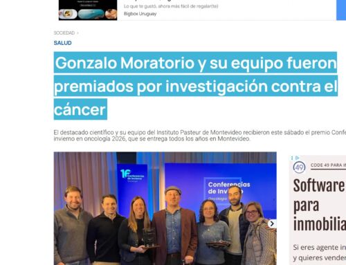 Gonzalo Moratorio y su equipo fueron premiados por investigación contra el cáncer